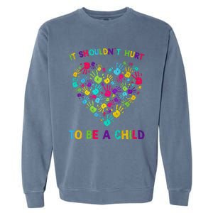 April Is Child Abuse Prevention Month Child Abuse Awareness Garment-Dyed Sweatshirt