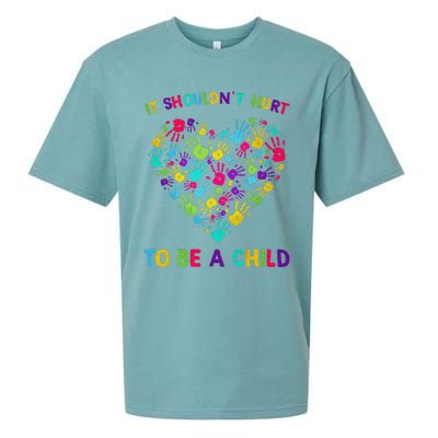 April Is Child Abuse Prevention Month Child Abuse Awareness Sueded Cloud Jersey T-Shirt