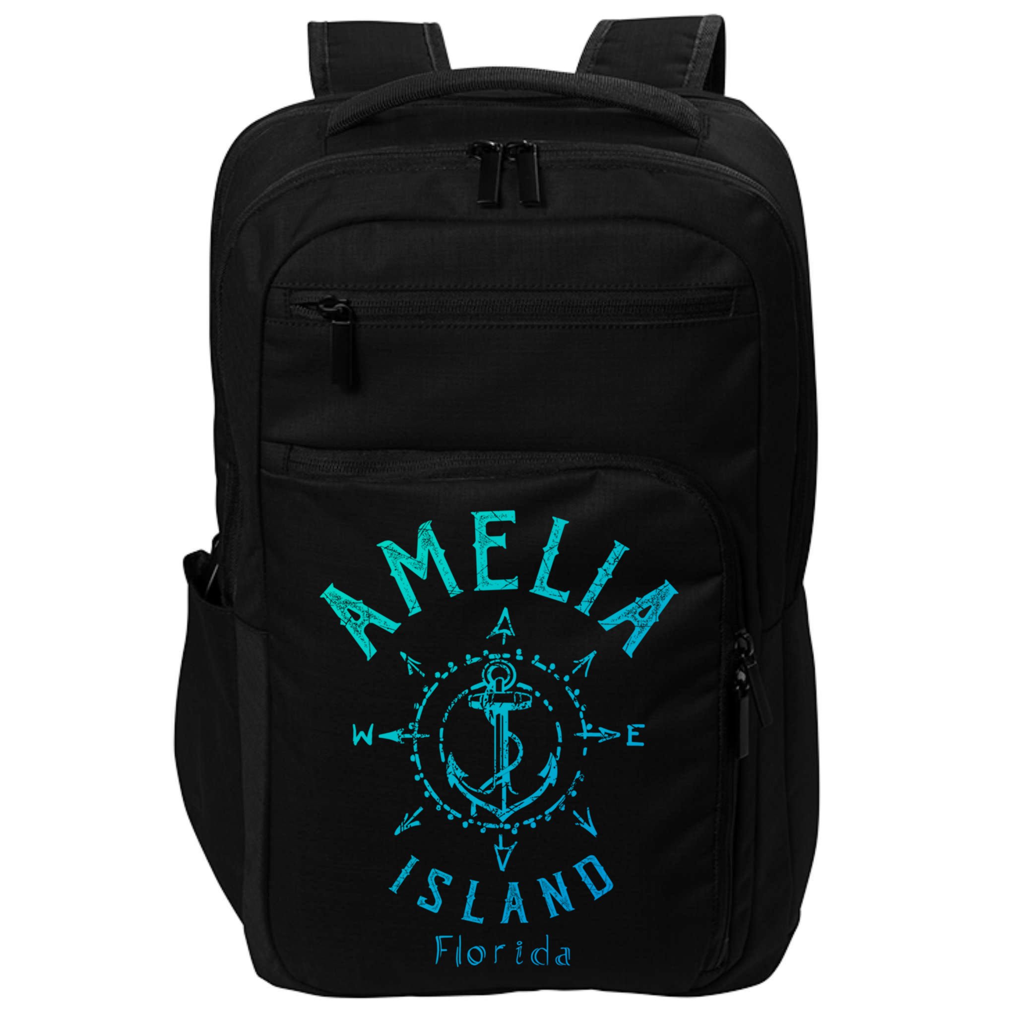 Amelia Island Compass Rose Florida Cute Gift Impact Tech Backpack