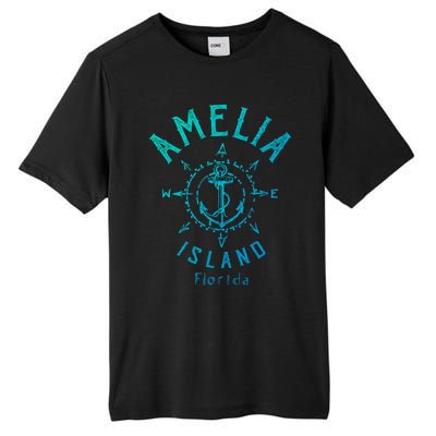 Amelia Island Compass Rose Florida Cute Gift Tall Fusion ChromaSoft Performance T-Shirt