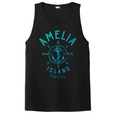 Amelia Island Compass Rose Florida Cute Gift PosiCharge Competitor Tank