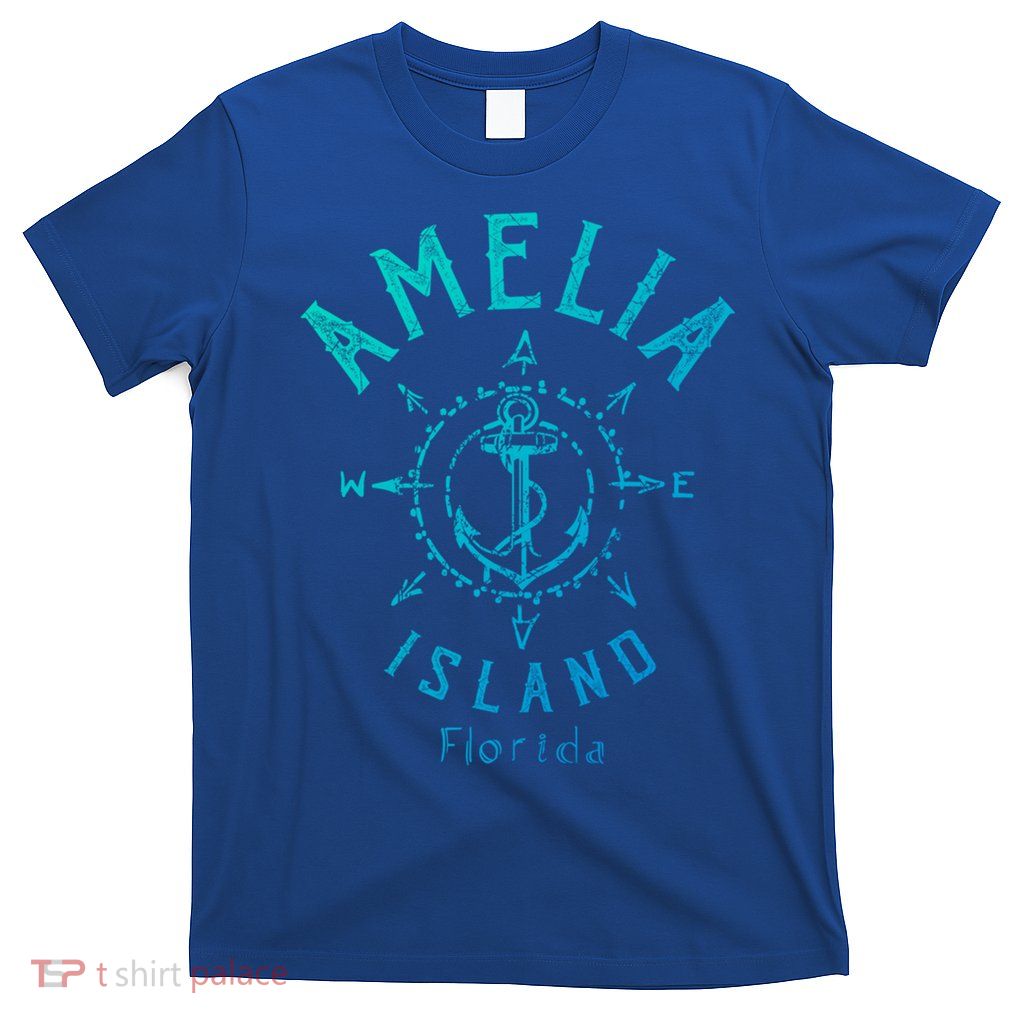 Amelia Island Compass Rose Florida Cute Gift T-Shirt
