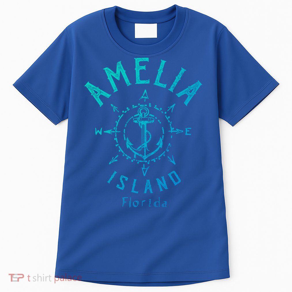 Amelia Island Compass Rose Florida Cute Gift Tall T-Shirt