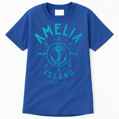 Amelia Island Compass Rose Florida Cute Gift Tall T-Shirt