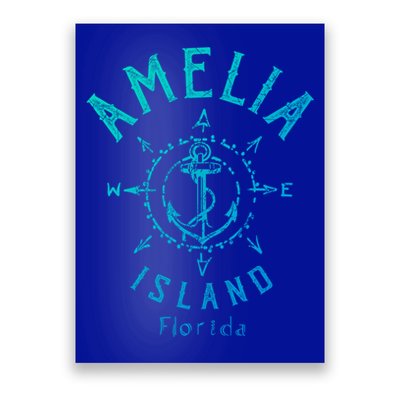 Amelia Island Compass Rose Florida Cute Gift Poster