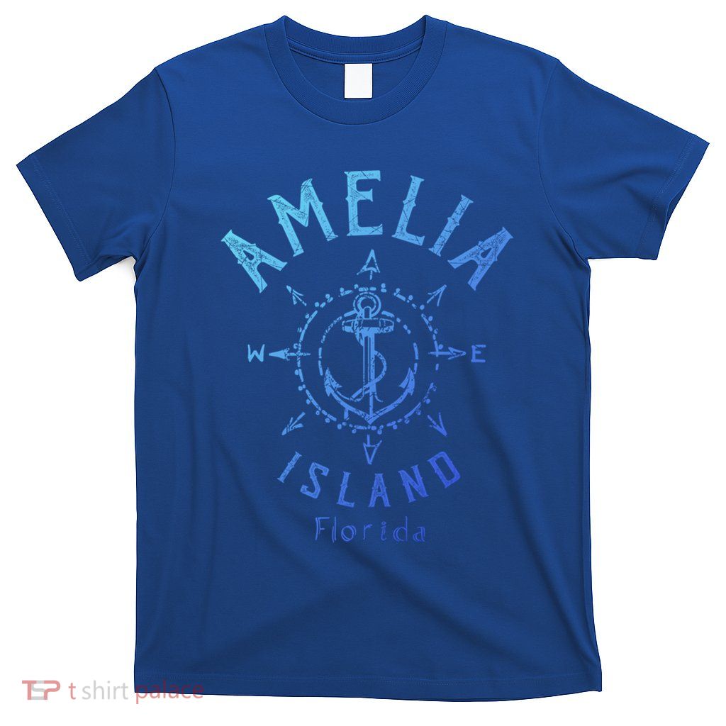 Amelia Island Compass Rose Florida Cute Gift T-Shirt