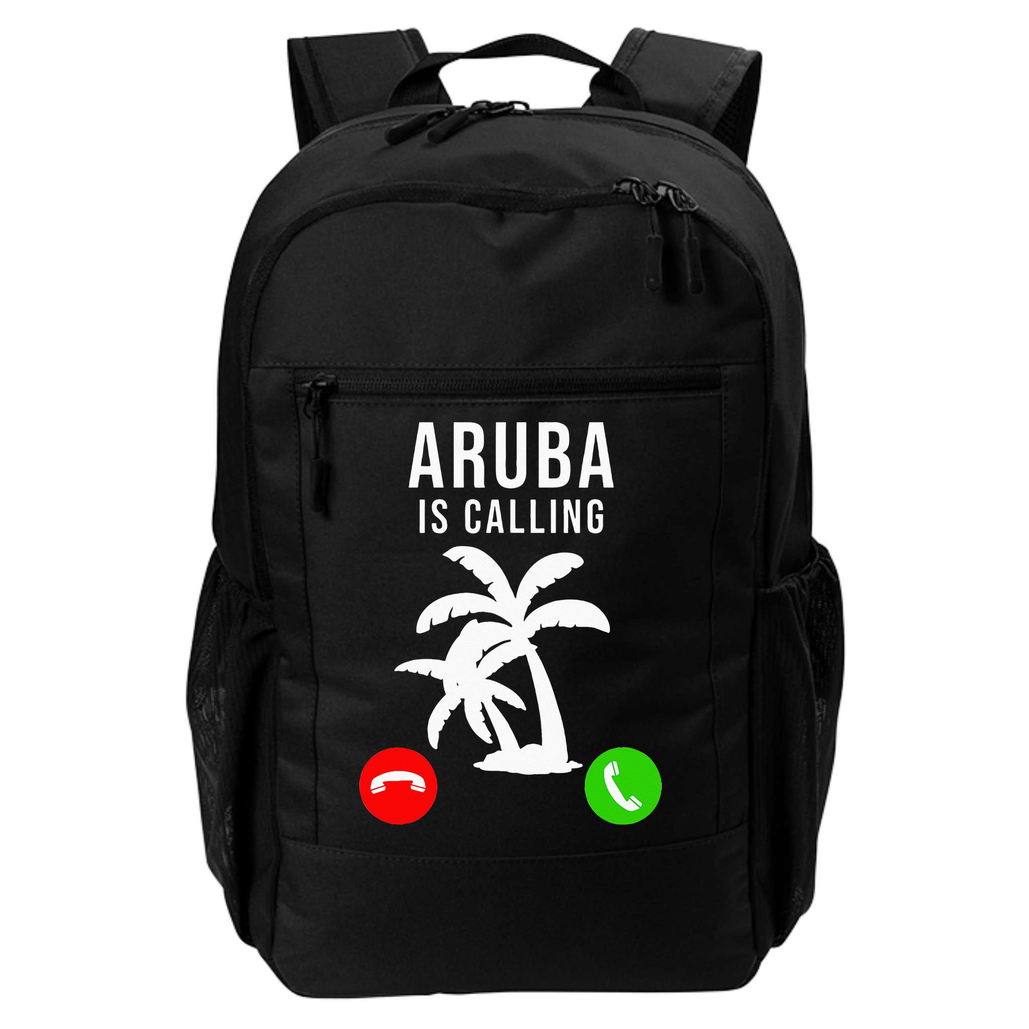 Aruba Is Calling Funny Vacation Souvenir Holiday Aruba Backpack