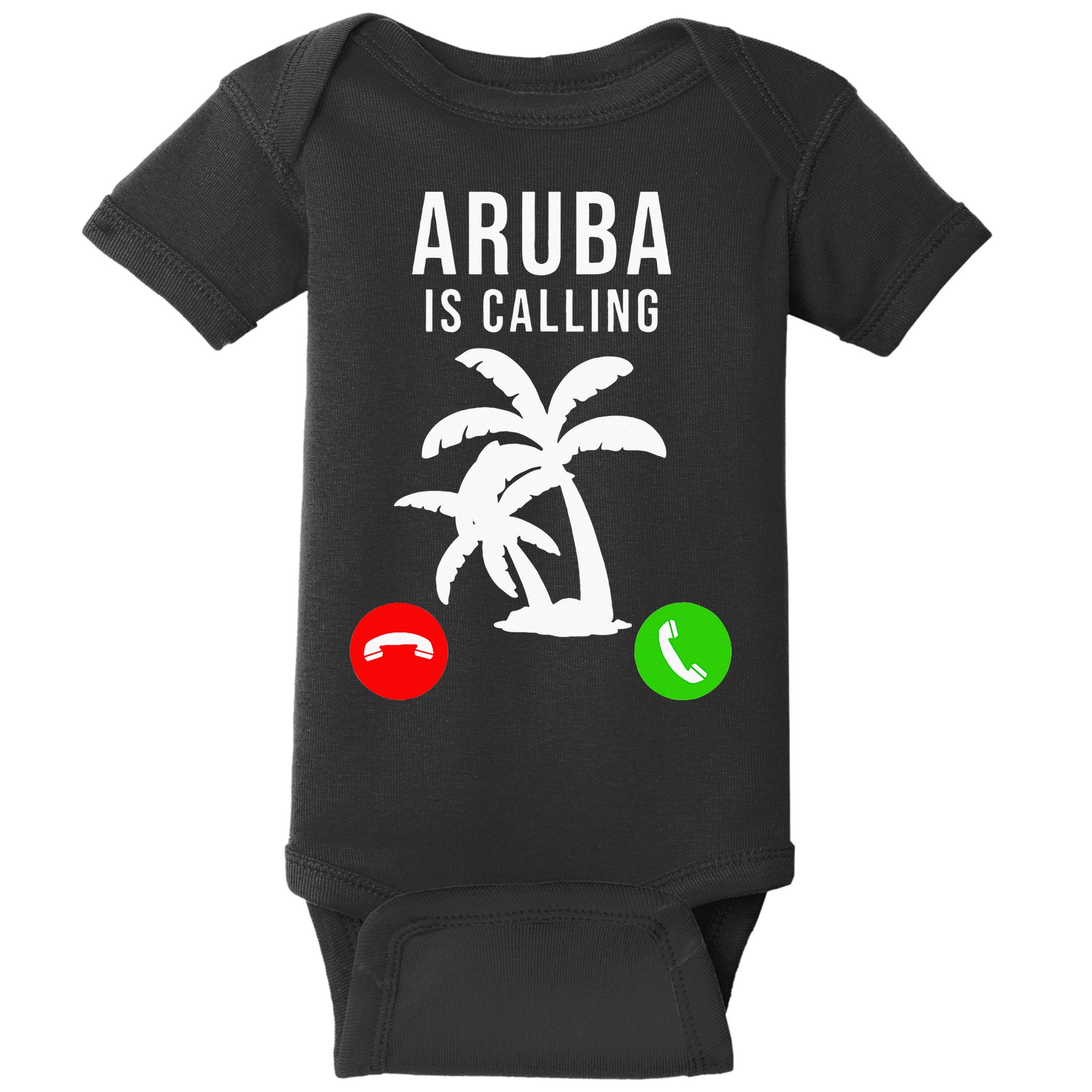 Aruba Is Calling Funny Vacation Souvenir Holiday Aruba Baby Bodysuit