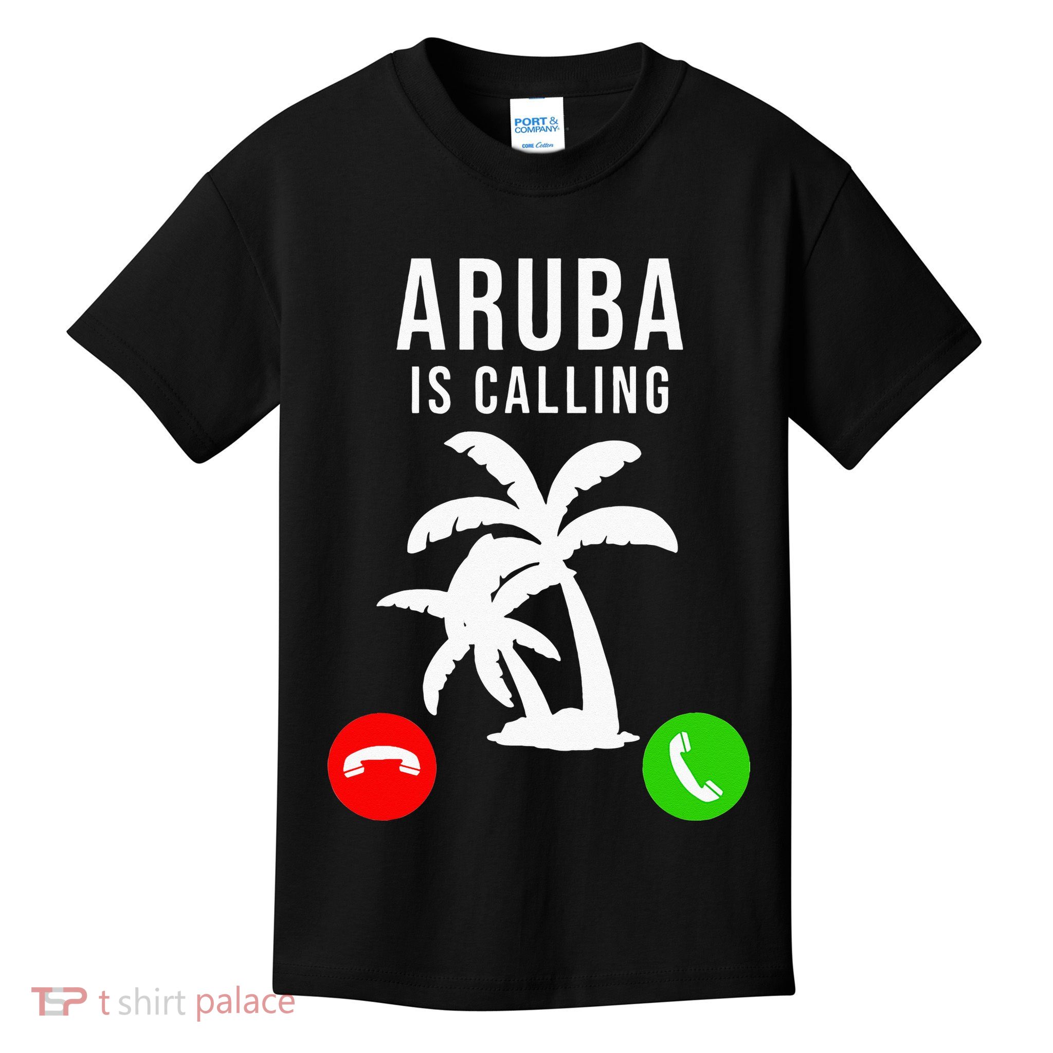 Aruba Is Calling Funny Vacation Souvenir Holiday Aruba Kids T-Shirt
