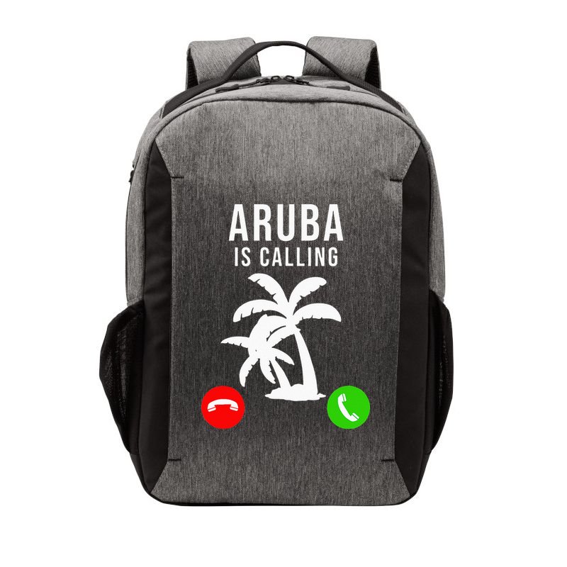 Aruba Is Calling Funny Vacation Souvenir Holiday Aruba Vector Backpack