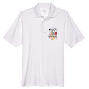 All Is Calm Just Kidding This Is Kindergarten Christmas Men's Origin Performance Pique Polo