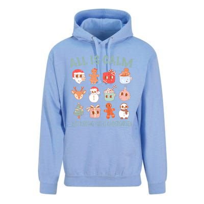 All Is Calm Just Kidding This Is Kindergarten Christmas Unisex Surf Hoodie