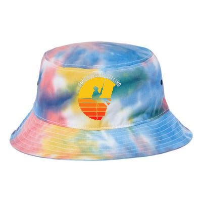 Adventure Is Calling Funny Camping & Fishing Hiking & Nature Camping Outdoors Tie Dye Newport Bucket Hat