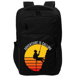 Adventure Is Calling Funny Camping & Fishing Hiking & Nature Camping Outdoors Impact Tech Backpack