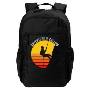 Adventure Is Calling Funny Camping & Fishing Hiking & Nature Camping Outdoors Daily Commute Backpack