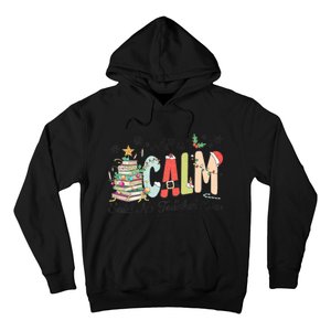 All Is Calm Said No Teacher Ever Funny Christmas Teacher Hoodie