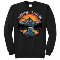 Adventure Is Calling Funny Camping & Fishing Father’s Day Camping Outdoors Tall Sweatshirt