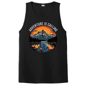 Adventure Is Calling Funny Camping & Fishing Father’s Day Camping Outdoors PosiCharge Competitor Tank