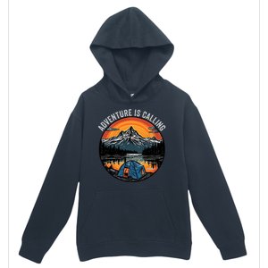 Adventure Is Calling Funny Camping & Fishing Father’s Day Camping Outdoors Urban Pullover Hoodie