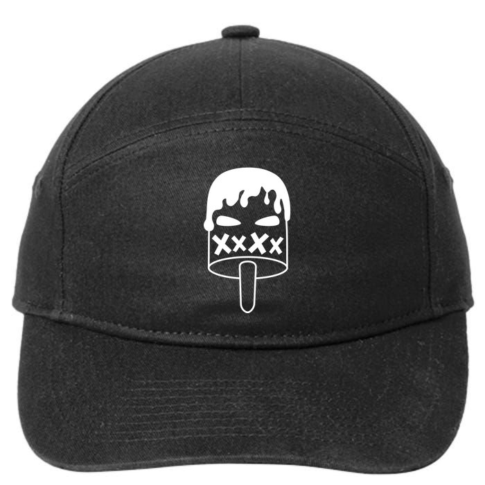 Angry Evil Ice Cream 7-Panel Snapback Hat