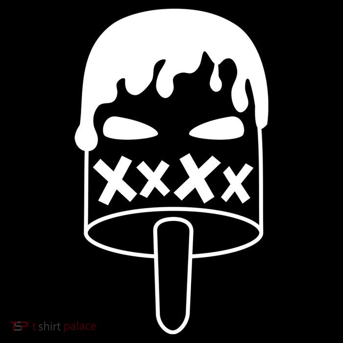 Angry Evil Ice Cream Drawstring Bag