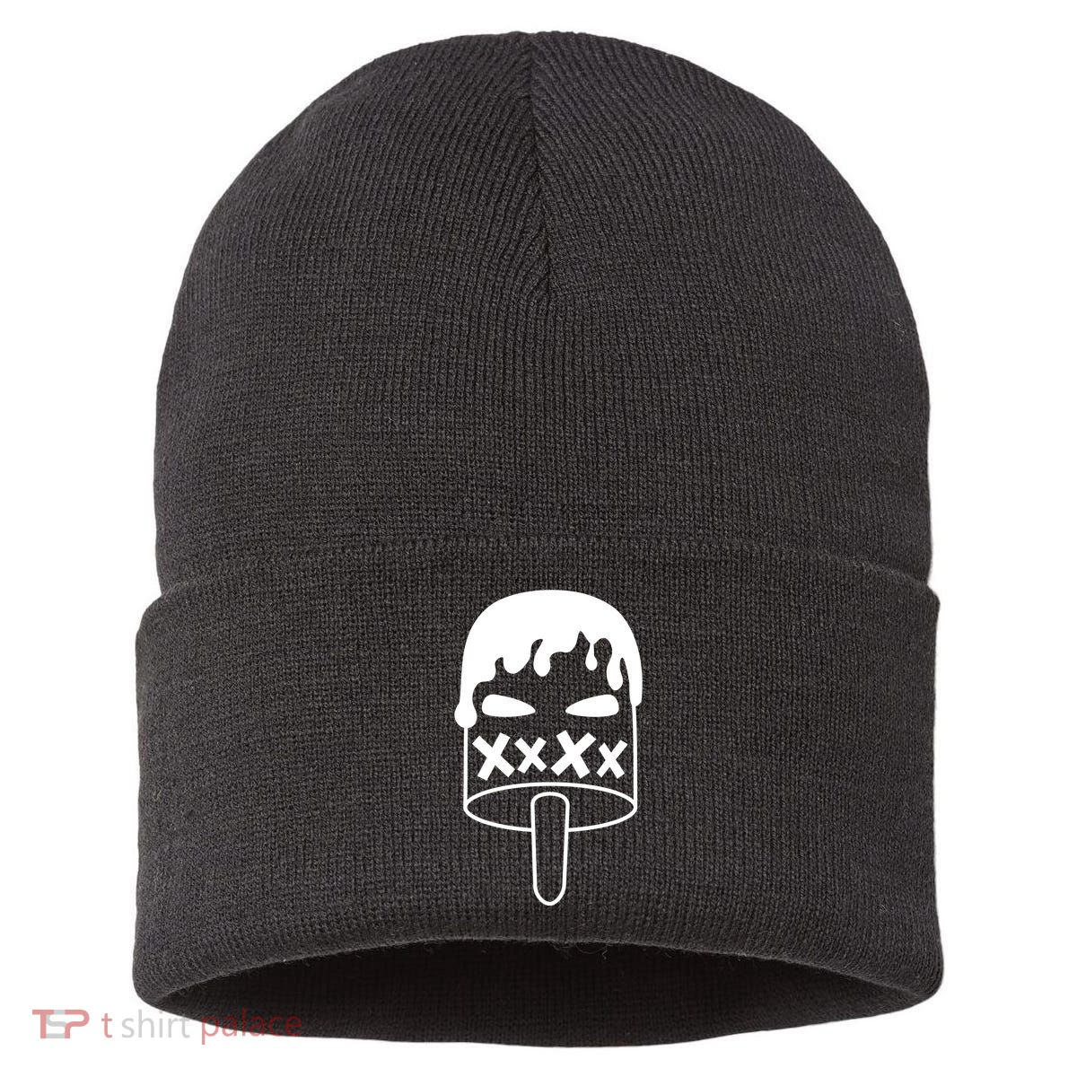 Angry Evil Ice Cream Sustainable Knit Beanie