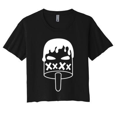 Angry Evil Ice Cream Crop Top