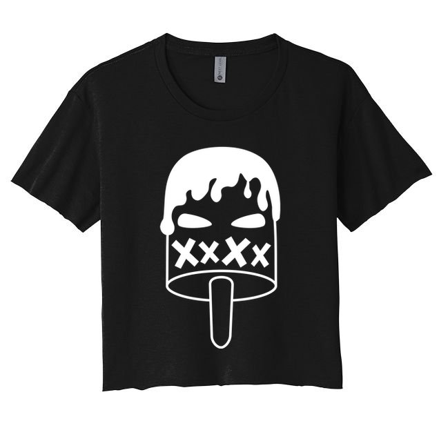 Angry Evil Ice Cream Crop Top