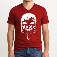 Angry Evil Ice Cream V-Neck T-Shirt