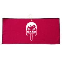Angry Evil Ice Cream Large Microfiber Waffle Golf Towel