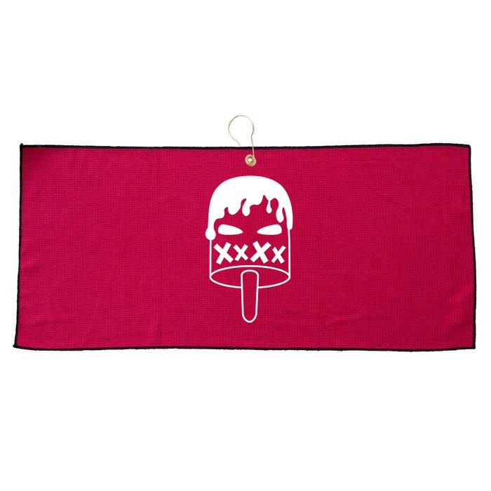 Angry Evil Ice Cream Large Microfiber Waffle Golf Towel