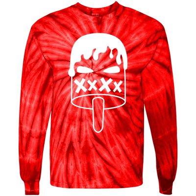 Angry Evil Ice Cream Tie-Dye Long Sleeve Shirt