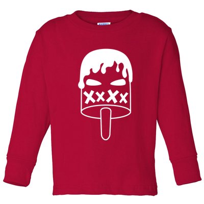 Angry Evil Ice Cream Toddler Long Sleeve Shirt