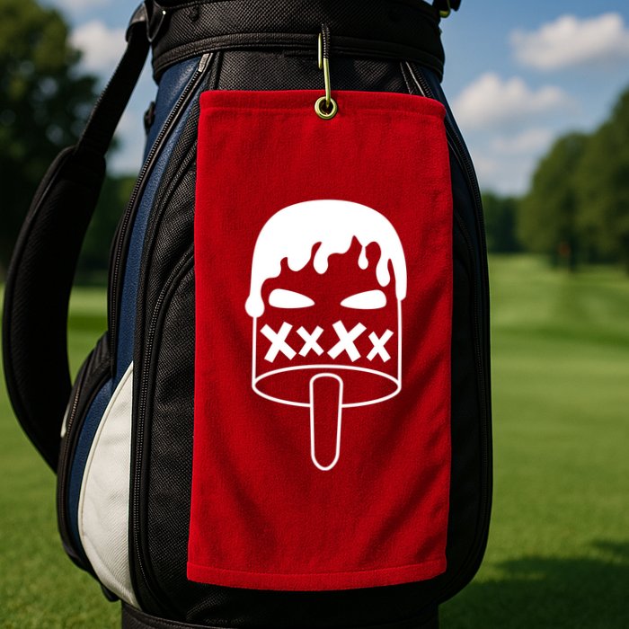 Angry Evil Ice Cream Golf Towel