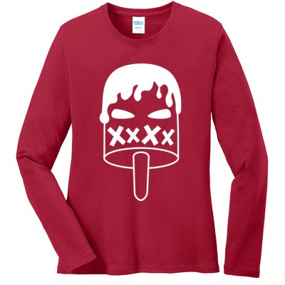 Angry Evil Ice Cream Ladies Long Sleeve Shirt