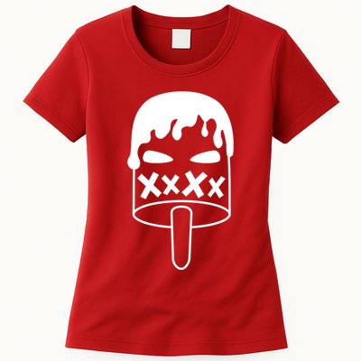 Angry Evil Ice Cream Womens T-Shirt