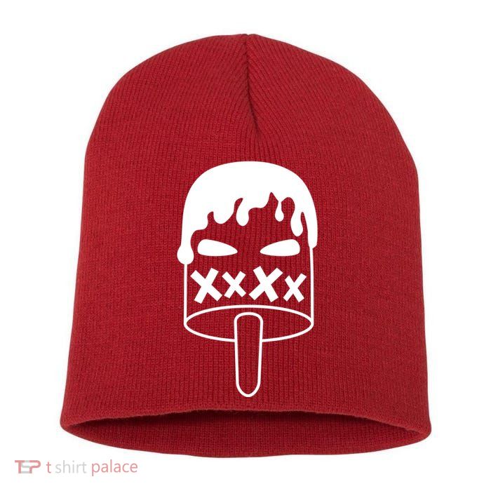 Angry Evil Ice Cream Short Acrylic Beanie