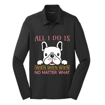 All I Do Is No Matter What Silk Touch Performance Long Sleeve Polo