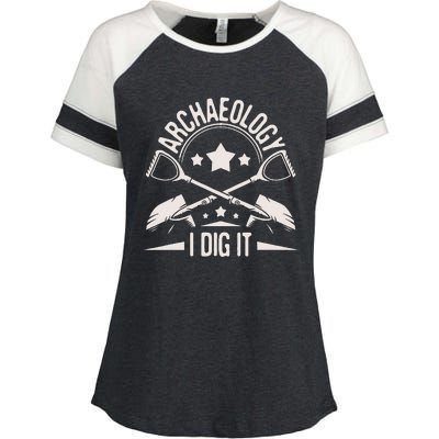 Archaeology I Dig It Archaeologist Archeologist Archeology Enza Ladies Jersey Colorblock Tee