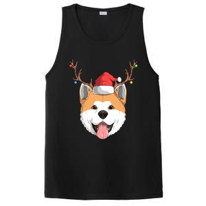 Akita Inu Dog Santa Claus Hat Christmas Xmas Reindeer Gift PosiCharge Competitor Tank