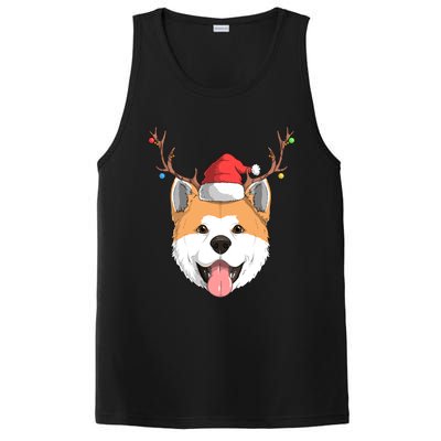 Akita Inu Dog Santa Claus Hat Christmas Xmas Reindeer Gift PosiCharge Competitor Tank