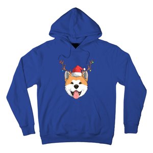 Akita Inu Dog Santa Claus Hat Christmas Xmas Reindeer Gift Hoodie