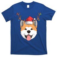 Akita Inu Dog Santa Claus Hat Christmas Xmas Reindeer Gift T-Shirt