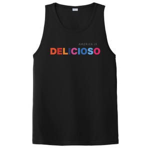 America Is Delicioso Positive Message Cool Gift Usa Gift PosiCharge Competitor Tank