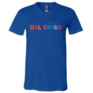 America Is Delicioso Positive Message Cool Gift Usa Gift V-Neck T-Shirt