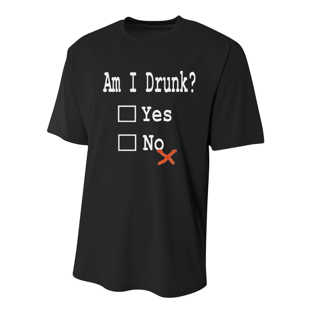 Am I Drunk Yes Or No Beer Wine And Whiskey Humor Youth Performance Sprint T-Shirt
