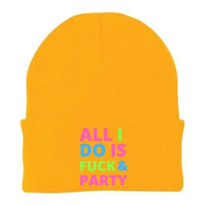 All I Do Is F**k And Party Rave Knit Cap Winter Beanie