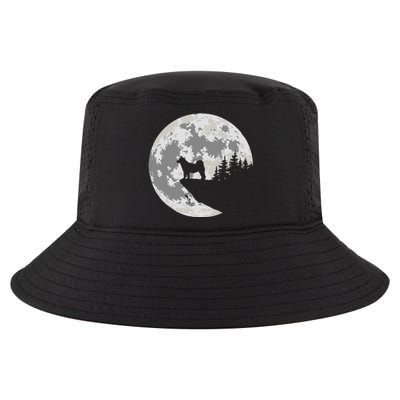 Akita Inu Dog Lover Moon Funny Halloween Cool Comfort Performance Bucket Hat