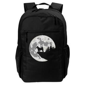 Akita Inu Dog Lover Moon Funny Halloween Daily Commute Backpack