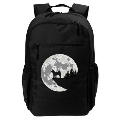 Akita Inu Dog Lover Moon Funny Halloween Backpack
